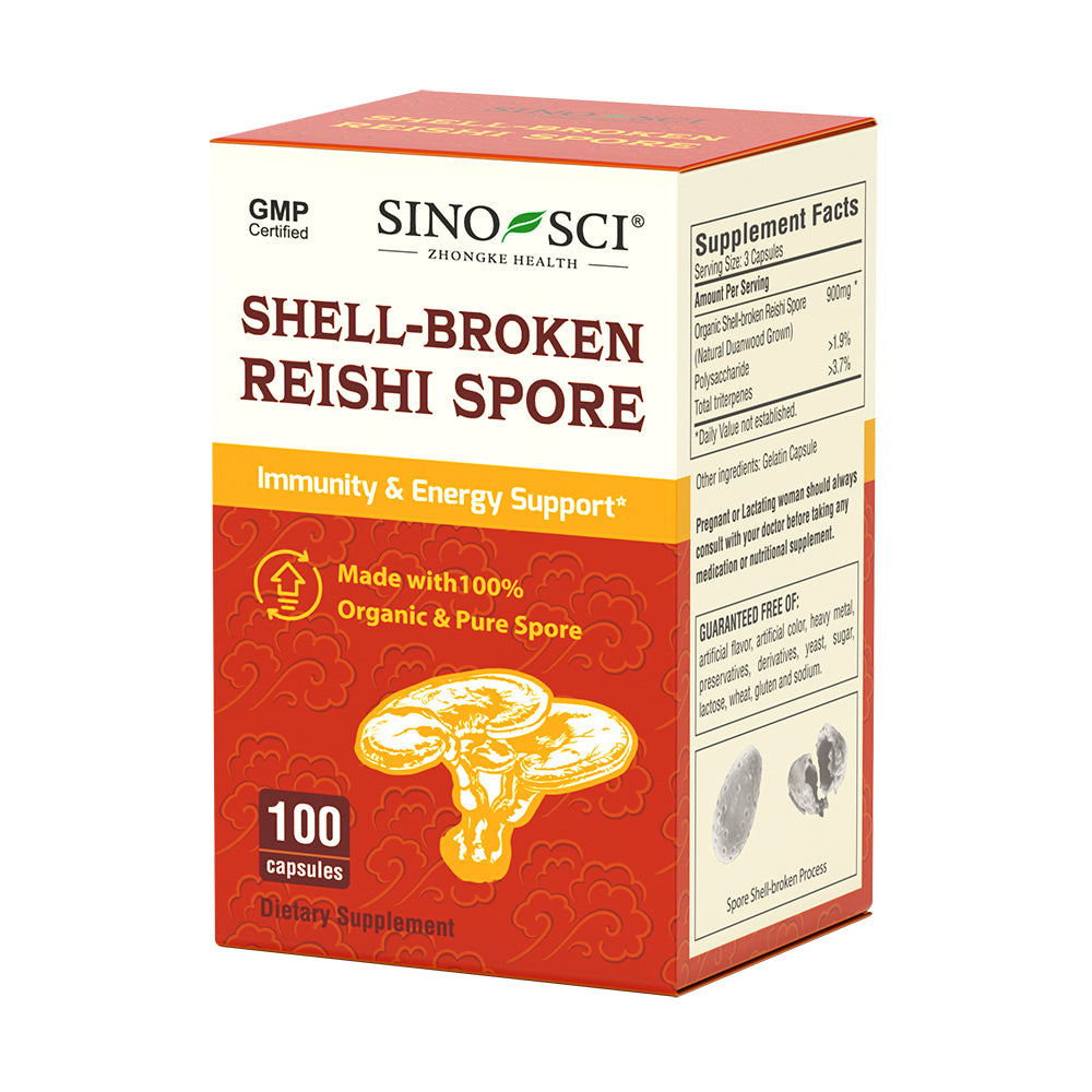 Sino-Sci Reishi Mushroom Spore Capsules (2nd Gen) - Immune System Booster