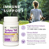 Sino-Sci Turkey Tail Mushroom Supplement - Immune Support