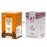 Sino-Sci Reishi Spore Oil Softgel + At Capsule Combo