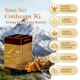 中科虫草3G精华胶囊 - 冬虫夏草浓缩萃取 补充精力 益气补肾 拒绝透支 防脱发 非Cs-4