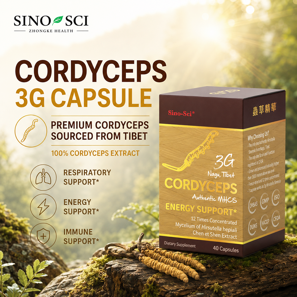 Sino-Sci Cordyceps 3G Capsule - Energy Support Immunity Booster