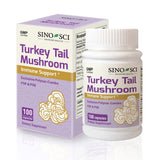 Sino-Sci Turkey Tail Mushroom Organic Supplement, for Immune Support, Sleep Aid & Anti-Anxiety, Brain Booster